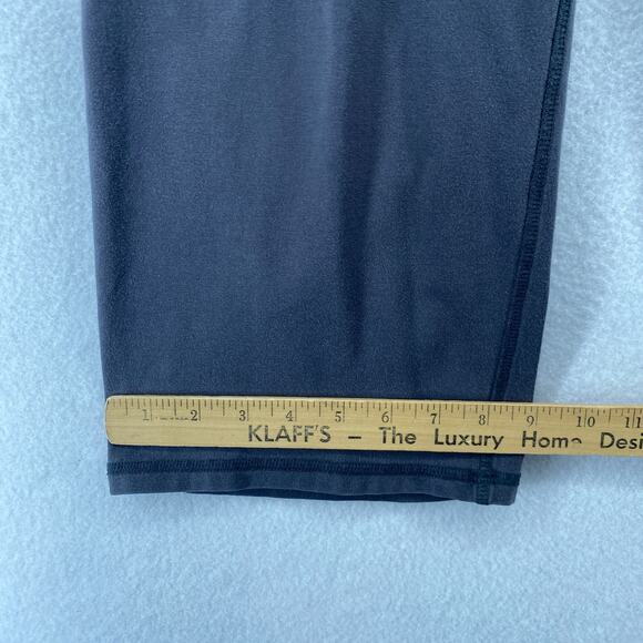 EILEEN FISHER Pants L Organic Cotton Stretch Jersey Cropped Straight Gray USA - Picture 12 of 13